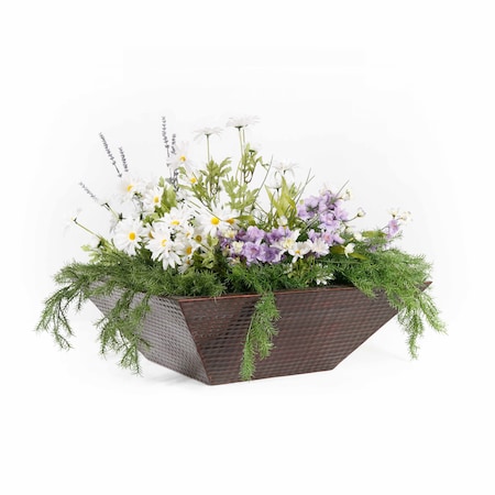 The Outdoor Plus 24 Maya Hammered Copper Planter Bowl OPT-24SCPO